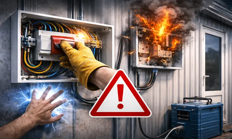 برق کشی کانکس چگونه بايد انجام شود؟ راهنمای اجرايی ايمنی + چک ليست تحويل 6 اولويت بندی: کدام مورد خطرناک است و بايد برق قطع شود | پیمان کانتین