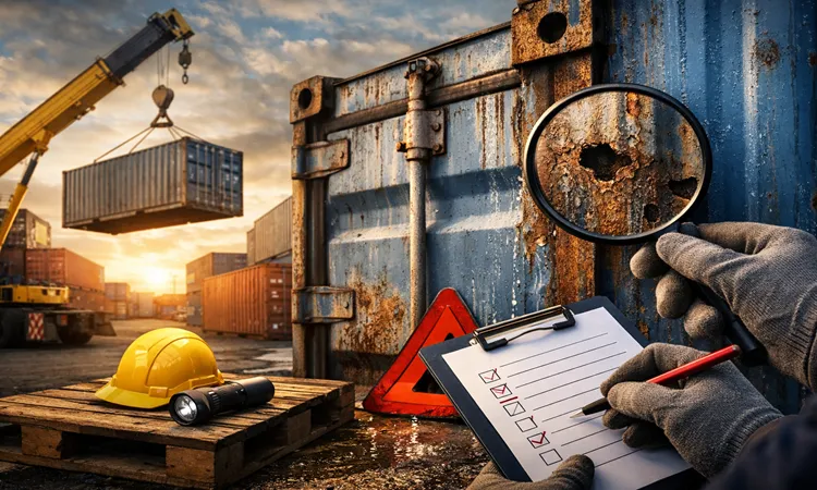 کارشناسی کانتینر دست دوم قبل از خريد + چک ليست مرحله ای برای تشخيص کانتینر سالم | پیمان کانتین