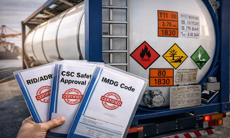 تانک کانتینر چيست؟ راهنمای انتخاب، ايمنی و خريد/اجاره برای حمل مايعات 3 چه گواهی ها/استانداردهايی در حمل بين المللی پررنگ ترند | پیمان کانتین
